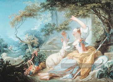 bergère 1752 hédonisme Jean Honoré Fragonard classique rococo Peinture à l'huile